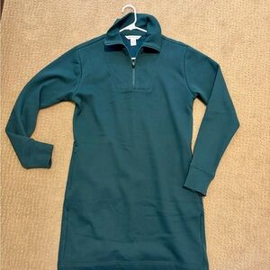 Athleta Teal Ribbed Pullover